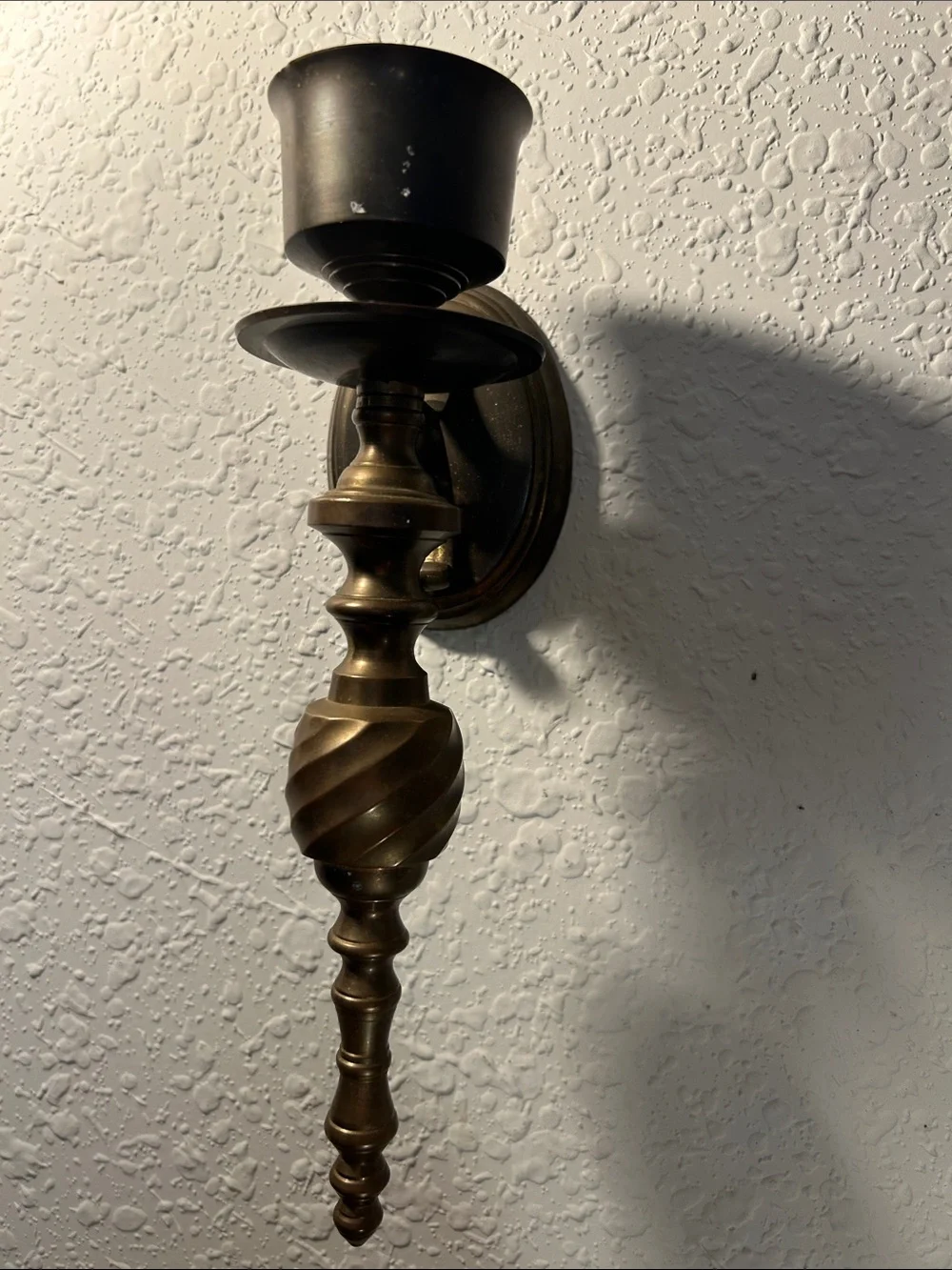 Antique-Style Brass Wall Sconce Pair - Gold Finish Gateco Solid Brass